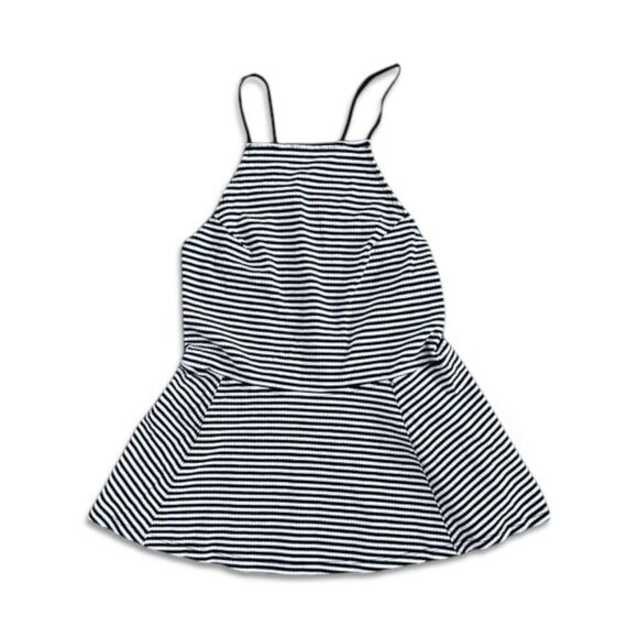 Free People We The Free Tabby Cat Fit & Flare Peplum Top - Picture 4 of 16